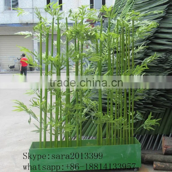 Home Garden Decoration Artificial Outdoor Green Lucky Bamboo Fake Evergreen Bamboo photo-4