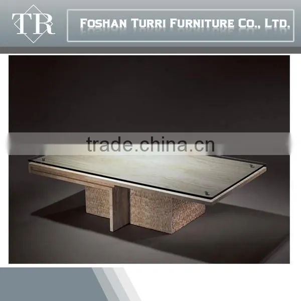 High Gloss White Marble Small Coffee End Table photo-2