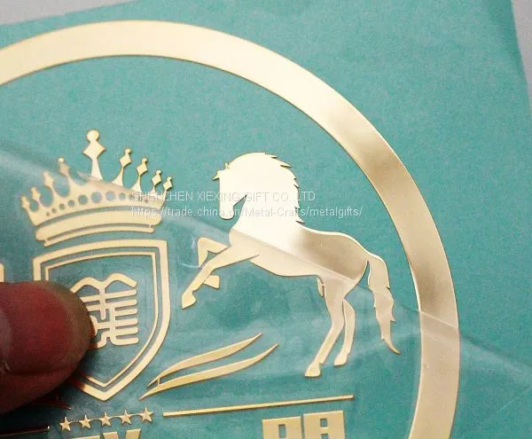 Custom Thin 3d Metal 3m Logo Stickers photo-3
