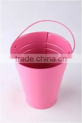 Powder Coated Metal Garden Bucket Kids Metal Bucket photo-3