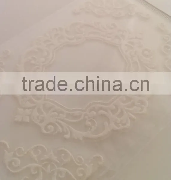 Graceful Glitter Lace Fram Sticker, Classic Decorative Shinny Glitter Sticker photo-2