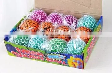 Squishy Color Changing Mesh Stress Ball Grape Stress BallBead Rubber Vent Hand Wrist Toy Mesh photo-4