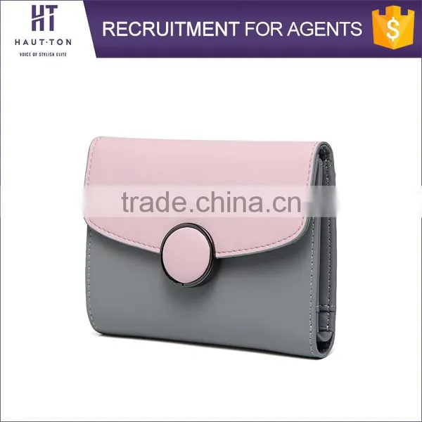 China Wholesale Girls Mini Wallets Hot Sale Professional Women Genuine Split Cow Leather Walllet For Lady photo-3
