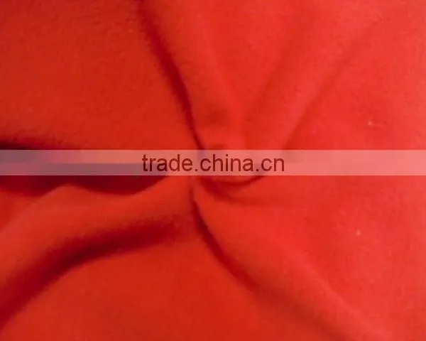 100% Polyester Polar Fleece Solid Dyed Fabric for Garments,gloves.hats,nightgown,bathgown,anti Pilling Polar Fleece Fabric photo-2