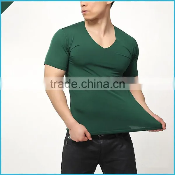 Custom Winter Thermal T Shirt Men Ploretec Fleece Keep Warm Underwear Short Sleeve V-Neck photo-3