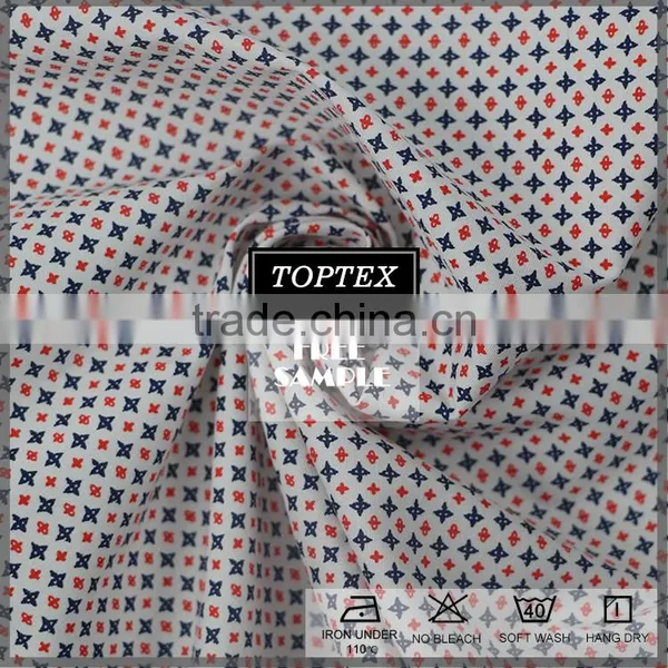 Fashionable 97% Cotton 3%Spandex Poplin Weave Shirt Fabric photo-2