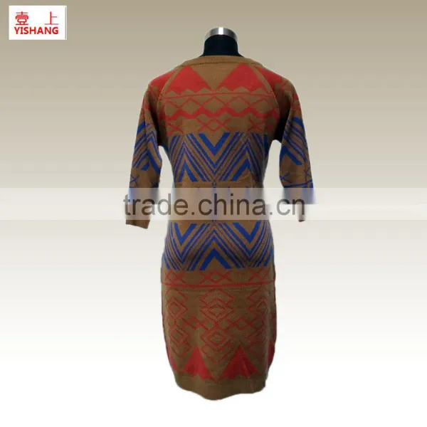 Hot Sale!Jacquard 100%Acrylic Sweater Lady Fashion Sweater photo-2