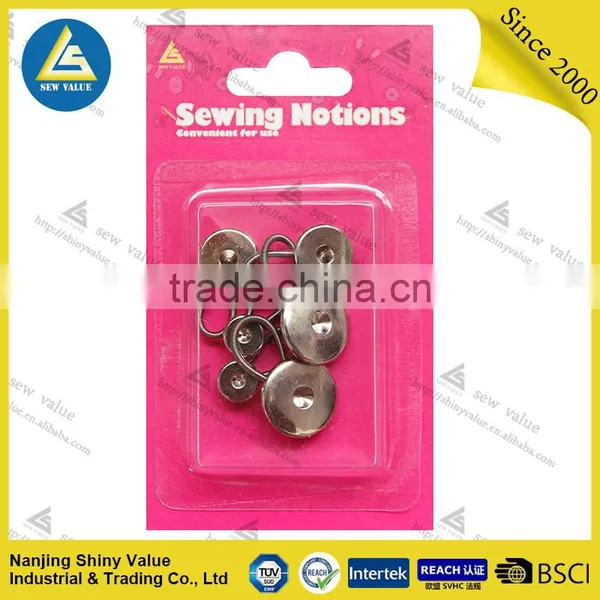 Different Sizes Custom Packing Cheap Metal Button Collar Extenders With Pit on Surface for Quick Fitting photo-2