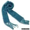 Sell Hand-Knitted Flower Scarf (Soft Acrylic Mohair)