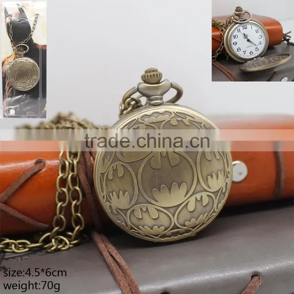 High quality popular movie batman logo anime digital small Pocket Watches