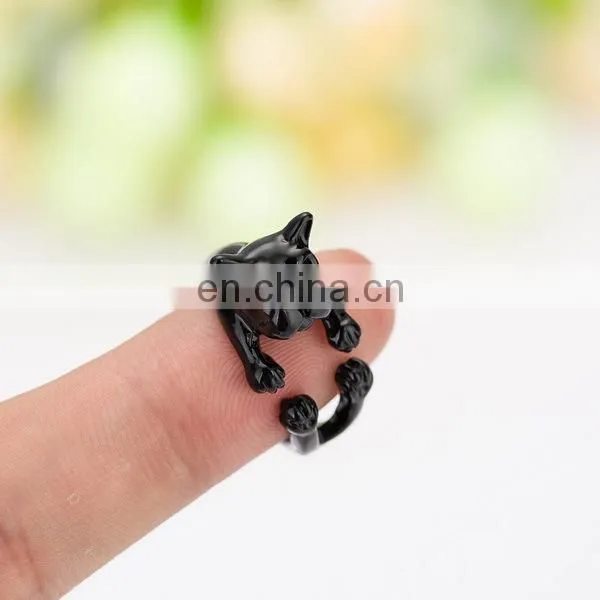 2016 Hot Selling Animal Dog Rings Bulldog Ring Unique Brass Ring photo-2