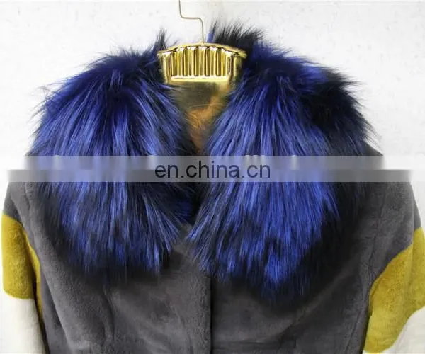 Factory Directly Women 100% Real Fur Coat Garment Dyed Rex Rabbit Fur Coat photo-4