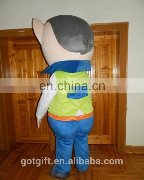Promotional Lovely Custom Pig Mascot Costume for Adult Wearing photo-6