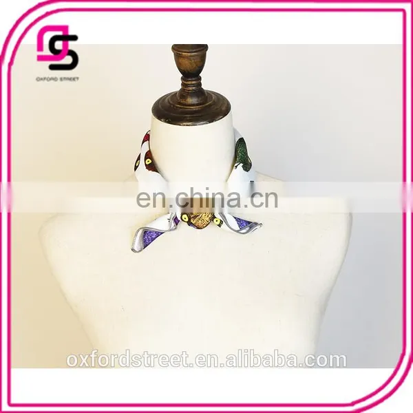 Korean Silk Scarves Scarf Female Single High-end Fashion Temperament All-match Models photo-5