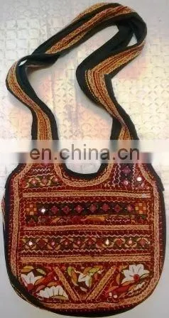 2015 New Arrival Hot Sale Indian Embroidered Handmade Banjara Boho Long Shoulder Girls Collage Bag Tote Sling Handbag photo-3