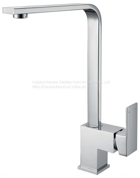 Deck Mounted Black Color Chrome Finished Swivel 3 Way Kitchen Faucet Supplier Brass Kitchen Faucet photo-5