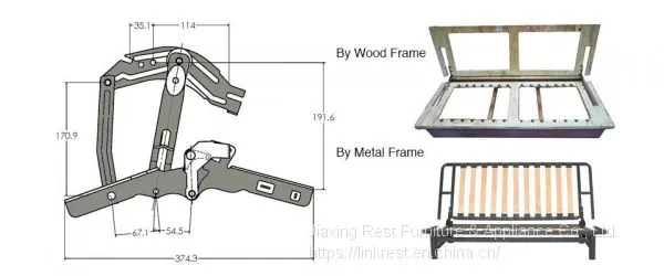 Zero Wall Double Stops Clic Clac Mechanism KK034# photo-2