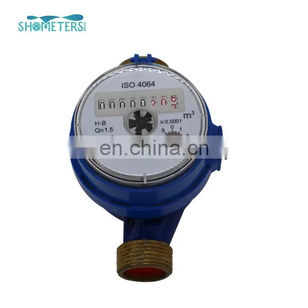 8 Wheels 1/2inch 15mm Brass Single Jet Water Meter LXDG-15 photo-4