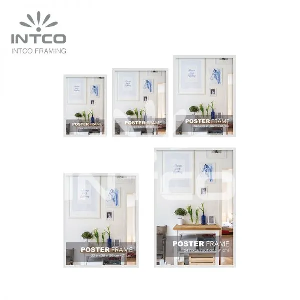 24×36 White Poseter Frame, Custom Size Poster Frame, Poster Picture Frame photo-2