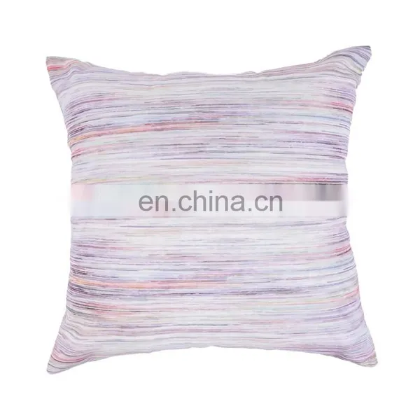 Polyester Canvas Printed Creative Melange Striped Space Dye Decorative Pillow photo-2