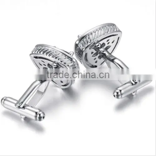 Vintage Cufflinks for Mens Jewelry Shirt Cufflinks, Triangle, Crystal photo-3