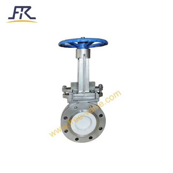 Manual Operating Ceramic Lined Abrasion-resistant Knife Gate Valve for Fly Ash System photo-2