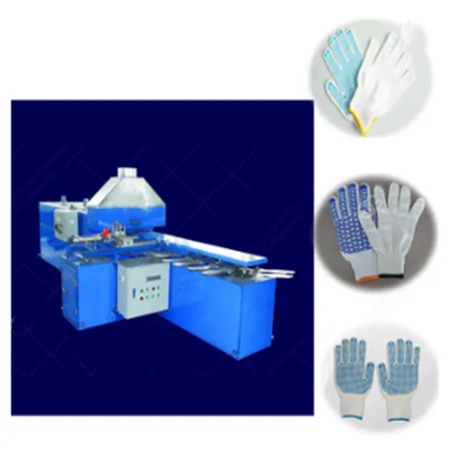 Cotton Double Side Glove Dotting Machine Work Dotted Gloves Machine Nylon Knitted Gloves Dotted Machine photo-2
