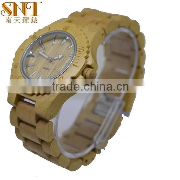 2016 Wood Watch Japan Style With Your Own Logo Bamboo Watch Men Waterproof photo-2