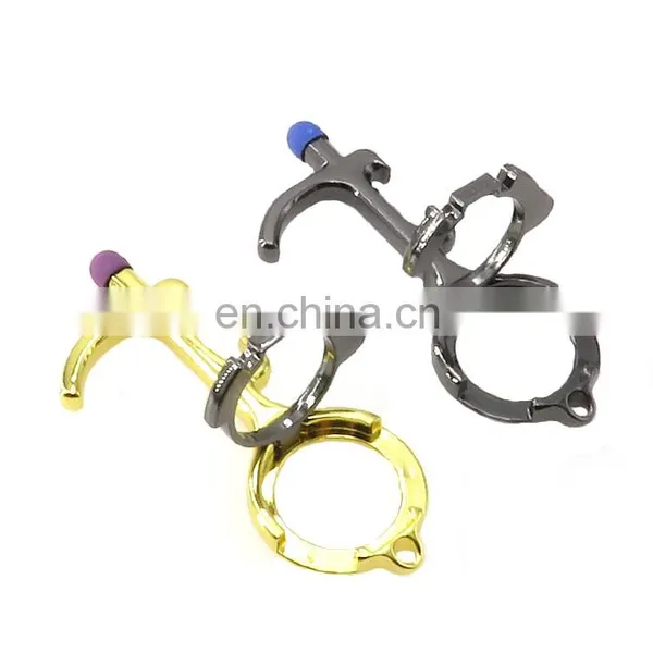 Low MOQ Manufacturer Customised Logo Keychain Gift No Touch Door Opener Bottle Opener Phone Holder photo-3