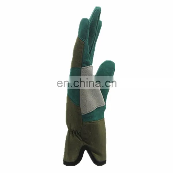 Factory Custom Industrial Construction Cowhide Warm Leather Work Safety Mechanical Gardening Gloves photo-4