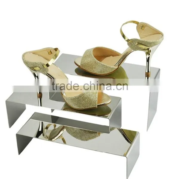 Gold Shoe Display Metal Shoe Riser Stand Shoe Stand Sandal Riser Sandal Display photo-2