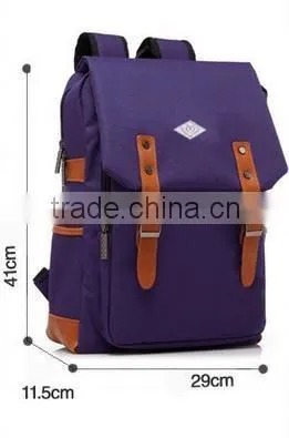 Canvas School Backpack Rucksack Teenagers Backpack 2016 Summer New Fashion Bag photo-4