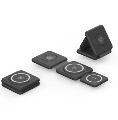 Cross Border 3-in-1 Magnetic Folding Wireless Charger Charging Watch Earphone Folding Stand（Wechat:13510231336）