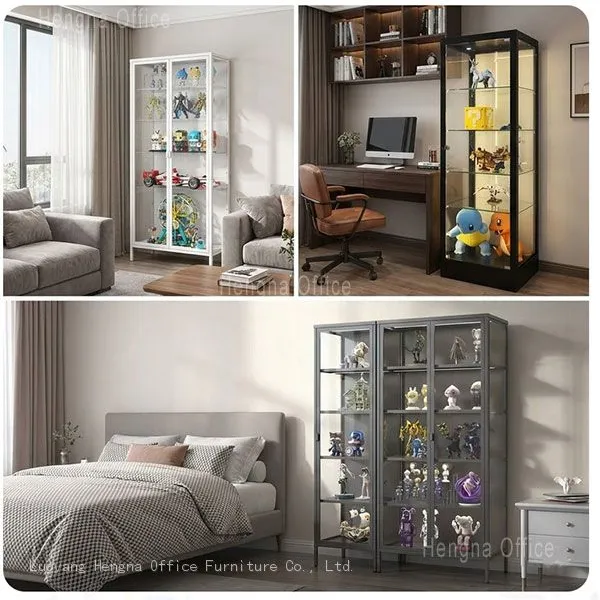 LED Strip Light Glass Cabinet for Showroom | for Jewelry in Saudi Arabia | High Visibility - JUN TUO photo-4