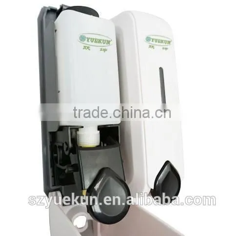 YK1509 ABS Plastic Hotel Soap Shampoo Dispenser Bathroom Liquid Shower Head Soap Dispenser 2*350ML photo-2
