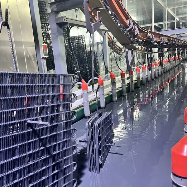 Custom Electrophoretic Coating Line For Cast Iron Water Pump Parts Rust Proof Surface Treatment