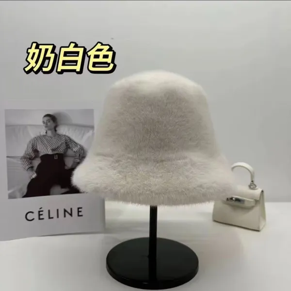 Faux Mink Fur Bucket Hat photo-4