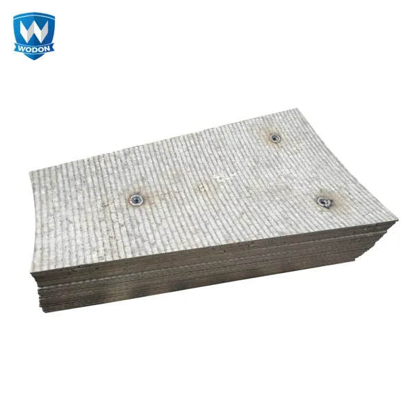 Bimetallic Composite Wear Liner Plate Alloy Steel Substrate OEM ODM For Sinter Plant Material Handling