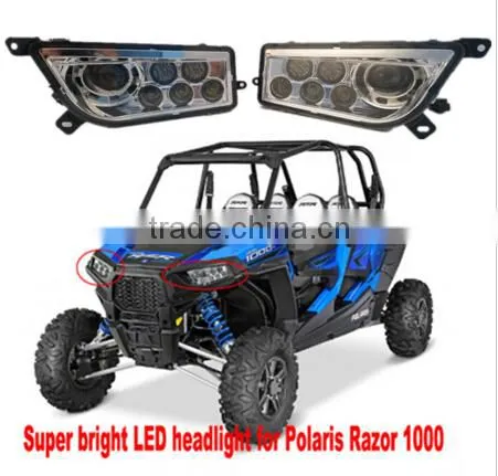 Best Price LED Headlight for 2014 Polaries RZR XP 4 1000 EPS ATV UTV Parts