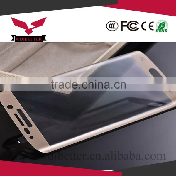 100% Full Curved LCD Tempered Glass Screen Protector for Samsung Galaxy S6 EDGE photo-6