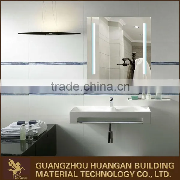 Wholesale Promotion Anti-fog Shower Touch Screen Bathroom Mirror LED Lighted Bath Mirror photo-6