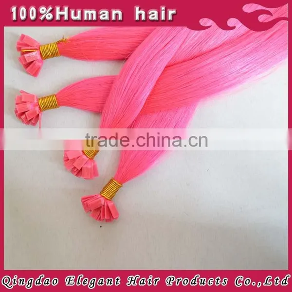 100% Hot Selling Cheap Price Italian Keratin Remy Russian Hair Fan Tip Hair Extensions photo-4