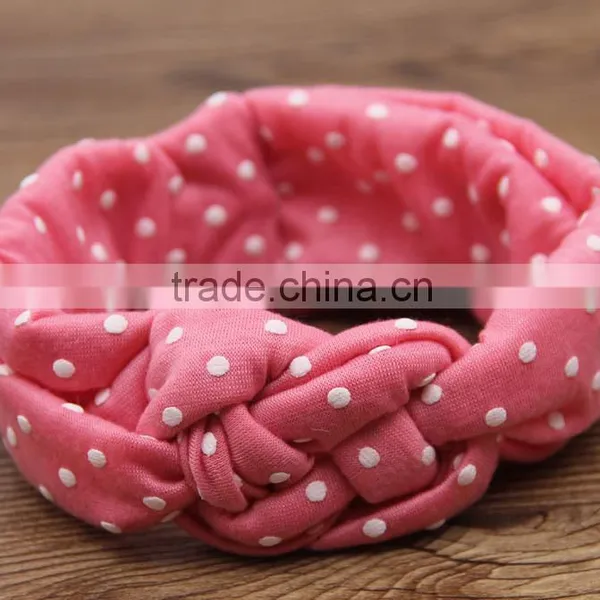 Hot Sale 2016 European Designs Children Knitted Cross Hair Bands Baby Girl Headbands photo-3