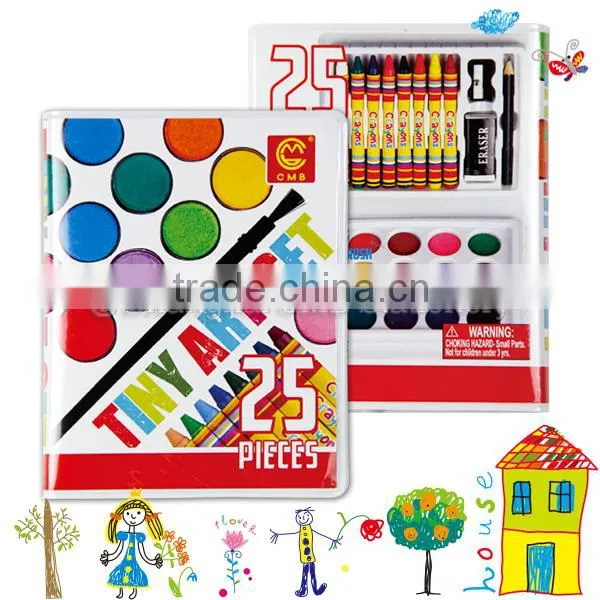 25pcs Safe Travel Paint Set Kids Colors Rainbow Art Set photo-2