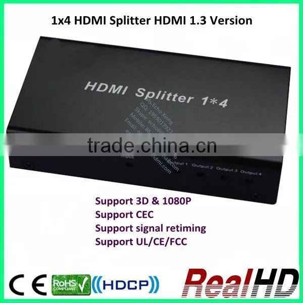 1x4 HDMI Splitter HDMI 1.3 Version photo-3