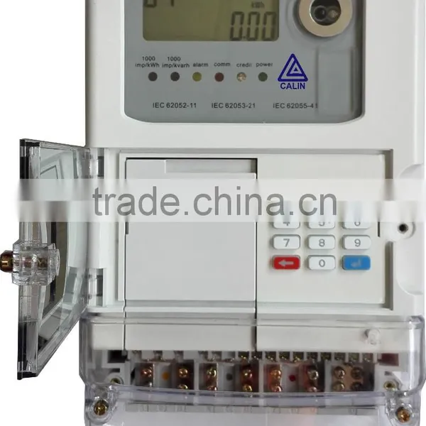 Three Phase STS Keypad Prepaid Energy Meter With GPRS Module