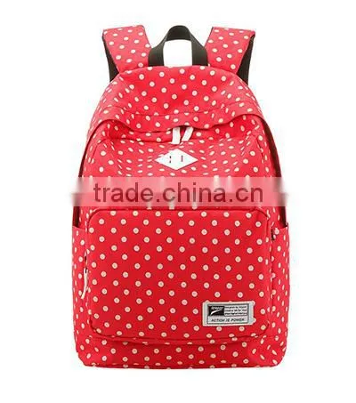 Leisure School Students Shoulder Bag for Polyester Backpack With Dot Bag photo-4