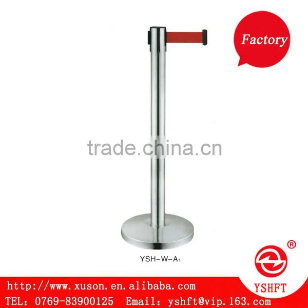 Base for Retractable Queue Barrier in Titanuim Golden Color With Concrete and Iron Cast Optional photo-2
