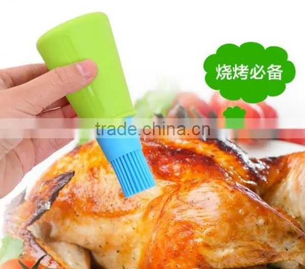 Hot Sale Food Grade Silicone Basting Brushes & oil bottle Brush,Baking and Grilling, Heat-Resistant Cooking Utensils