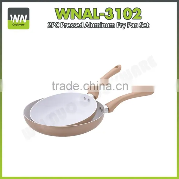 Eco-friendly and High Quality Ceramic Fry Pan Aluminium Ceramic Pan With Factory Price Aluminium Fry Pan Set photo-3